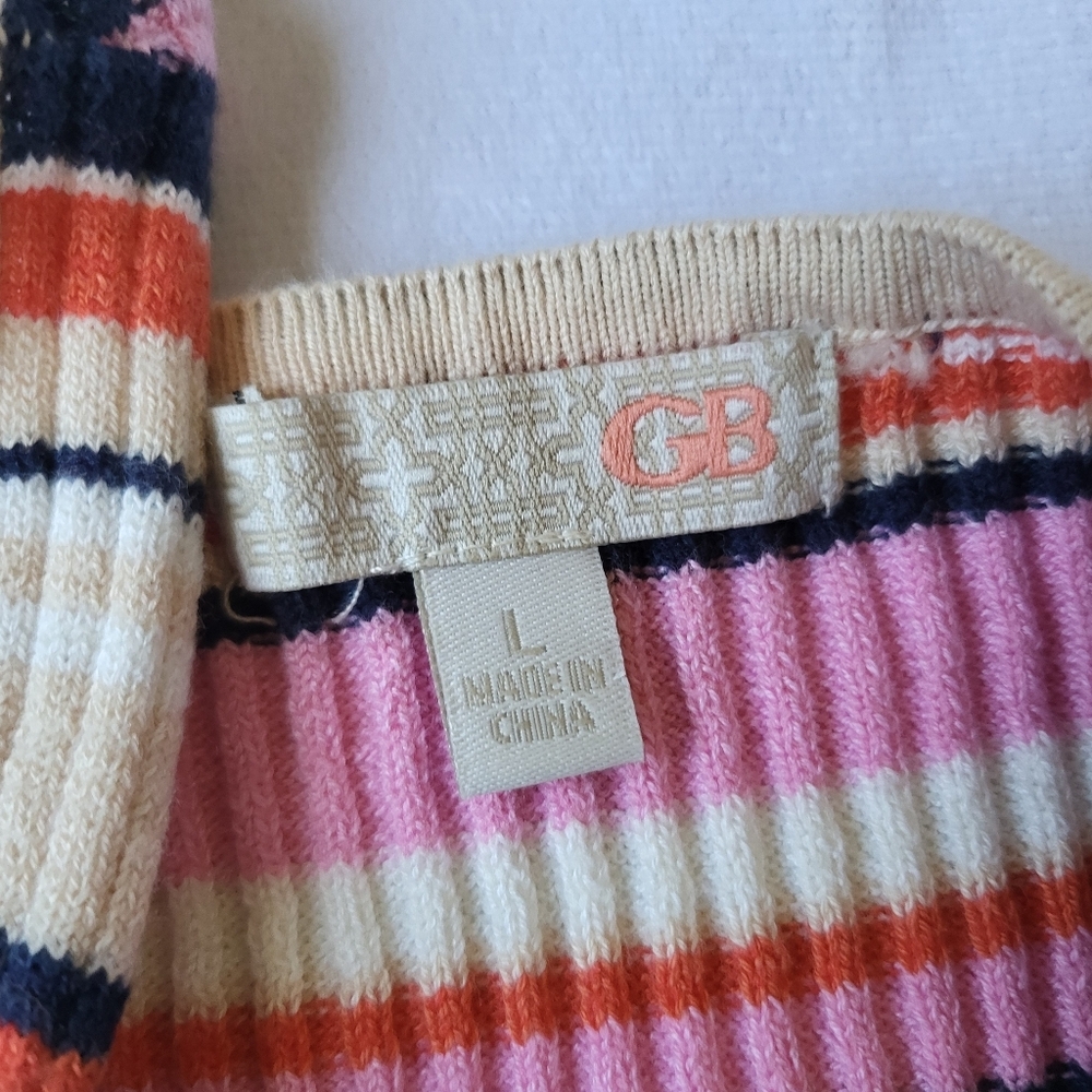 Y2K Striped Tank Top Dress Body Con - Picture 8 of 9